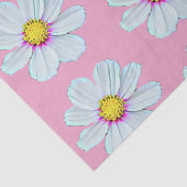 Eenvoudig wit & roze geschilderde bloemen tissuepapier (Detail)