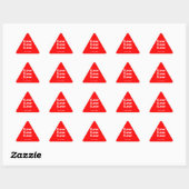 Eenvoudig wit schoon 3 x liefde | Neon Red Sticker (Vel)