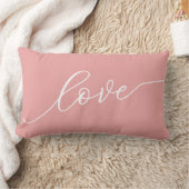 Eenvoudig Wit Script Roze Kussen (Deken)