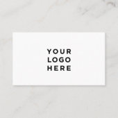 Eenvoudig, wit visitekaartje (Voorkant)