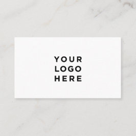 Eenvoudig, wit visitekaartje