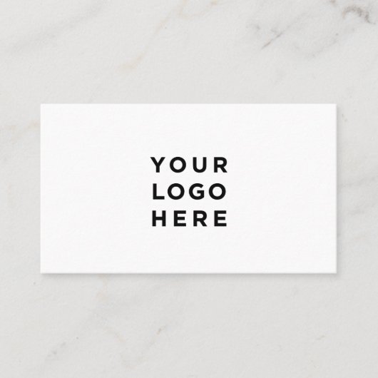 Eenvoudig, wit visitekaartje (Voorkant)