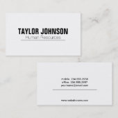 Eenvoudig | Wit Visitekaartje (Voorkant / Achterkant)