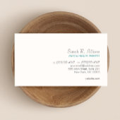 Eenvoudig wit Visitekaartje