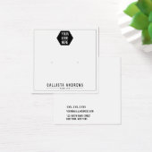 Eenvoudig wit Voeg je eigen Logo-display toe Vierkante Visitekaartjes (Bureau)