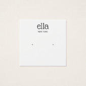 Eenvoudig, wit, voor het verkrijgen van een beelds vierkante visitekaartjes (Voorkant)