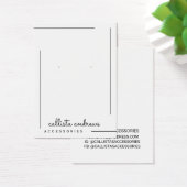 Eenvoudig wit zwart-grensscript beeldscherm visitekaartje (Bureau)