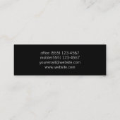 Eenvoudig | Wit & Zwart Mini Visitekaartje (Achterkant)