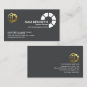 Eenvoudig witboek Circle Logistics Transport Visitekaartje (Voorkant / Achterkant)