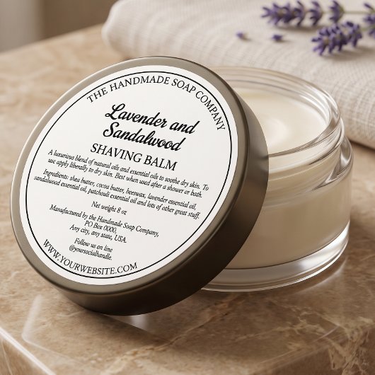 Eenvoudig witte cosmeticapot deksel label 2.75" di