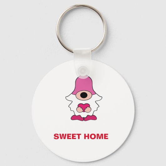 EENVOUDIG WITTE GENOME SWEET HOME MAGNET SLEUTELHANGER (Voorkant)