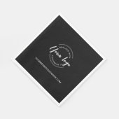 Eenvoudig Witte logo en website Aangepast bedrijf Servet (Hoek)