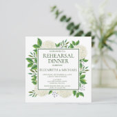 Eenvoudig Witte Waterverf Uitnodiging (Staand voorkant)