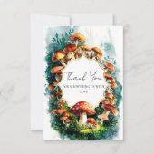 Eenvoudig Woodland Mushroom Baby shower Bedankkaart (Voorkant)