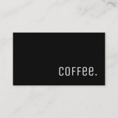 Eenvoudig Word Dark Loyalty Coffee Punch Card Unic (Voorkant)