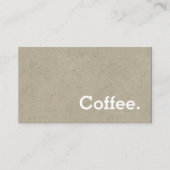 Eenvoudig Word Dark Loyalty Coffee PunchCard Bone (Voorkant)