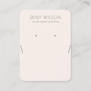 Eenvoudig Zacht Blush Pink Ketting Veroorbaar beel Visitekaartje