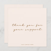 Eenvoudig Zacht Roze u Visitekaartje Bedankkaart (Voorkant / Achterkant)