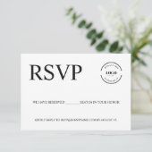 Eenvoudig zakelijk evenement Logo Reservezitjes Aa Informatiekaartje (Staand voorkant)