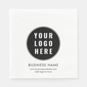 Eenvoudig zakelijk logo en website promotioneel pa servet