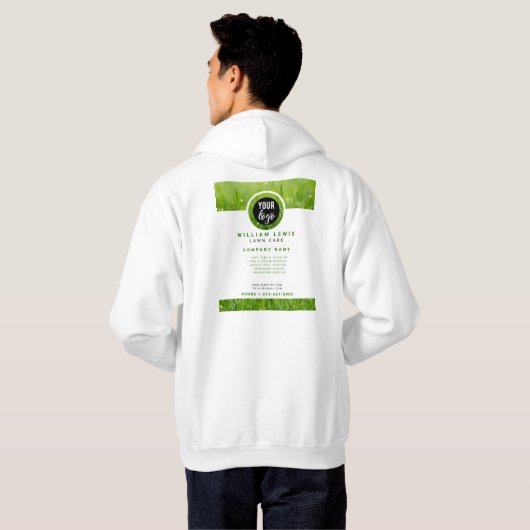 Eenvoudig zakelijk Logo in de startfase Hoodie (Achterkant volledig)