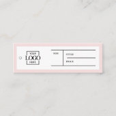 Eenvoudig Zakelijk Logo Label Kleding Prijs Hang T (Voorkant)