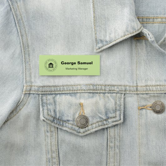 Eenvoudig Zakelijk Logo | Naam | Functie Naamplaatje (In situ)