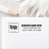 Eenvoudig zakelijk Logo-retouradres Etiket (Insitu)