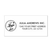 Eenvoudig zakelijk Logo-retouradres Rubberstempel (Afrduk)