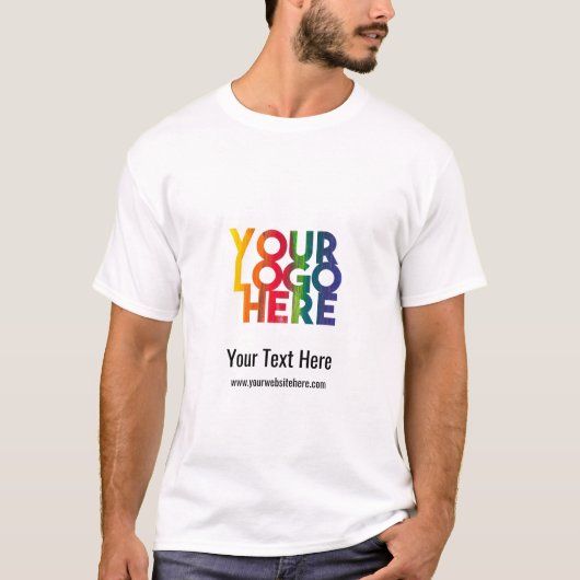 Eenvoudig Zakelijk Logo T-shirt (Voorkant)