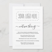 Eenvoudig zakelijk netwerkevenement - Logo toevoeg Kaart (Voorkant)