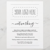 Eenvoudig zakelijk netwerkevenement Uitnodigen Log Flyer (Voorkant)