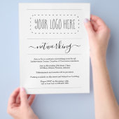Eenvoudig zakelijk netwerkevenement Uitnodigen Log Flyer (Hand)