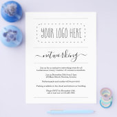 Eenvoudig zakelijk netwerkevenement Uitnodigen Log Flyer (Enkel)