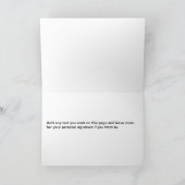 Eenvoudig zakelijk onroerend goed Dank u wel Bedankkaart (Binnen)