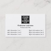 Eenvoudig zakelijk ontwerp - eenvoudig, modern visitekaartje (Voorkant)