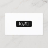 Eenvoudig zakelijk ontwerp met Logo en foto Visitekaartje (Achterkant)