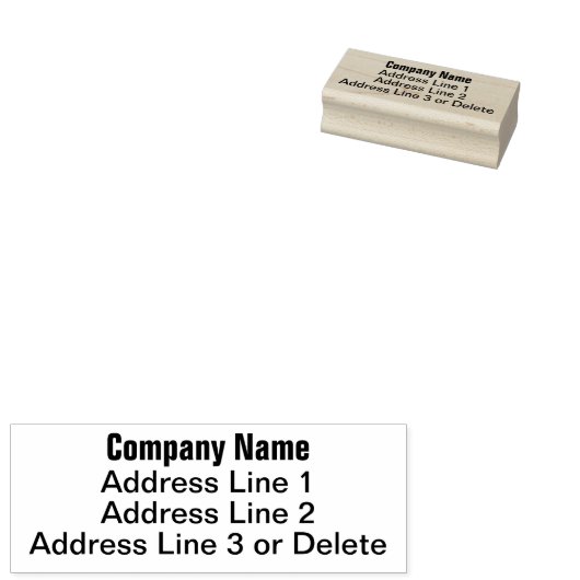 Eenvoudig zakelijk retouradres Zelfinkkend stempel (Gestempeld)