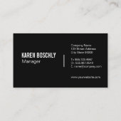 Eenvoudig zakelijk visitekaartje (Achterkant)