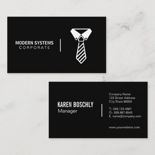 Eenvoudig zakelijk visitekaartje (Voorkant / Achterkant)