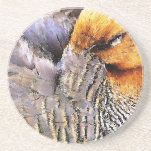 EENVOUDIG ZANDSTEEN ONDERZETTER (Voorkant)