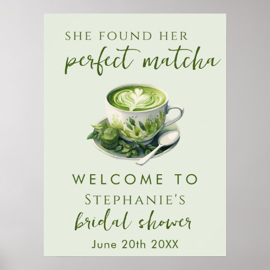 Eenvoudig, ze vond haar perfecte matcha Vrijgezell Poster (Voorkant)