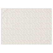 Eenvoudig zebra Print Taupe White Cute Modern Patr Tafelkleed (Voorkant (Horizontaal))