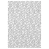 Eenvoudig zebraprint grijs wit leuk modern patroon tafelkleed (Voorkant)