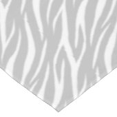 Eenvoudig zebraprint grijs wit leuk modern patroon tafelkleed (Gekanteld)