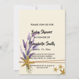  Eenvoudig zeester Baby shower Kaart