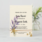 Eenvoudig zeester Baby shower Kaart (Staand voorkant)