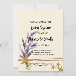  Eenvoudig zeester Baby shower Kaart