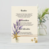  Eenvoudig zeester bruiloft programma (Staand voorkant)