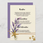  Eenvoudig zeester bruiloft programma (Voorkant / Achterkant)